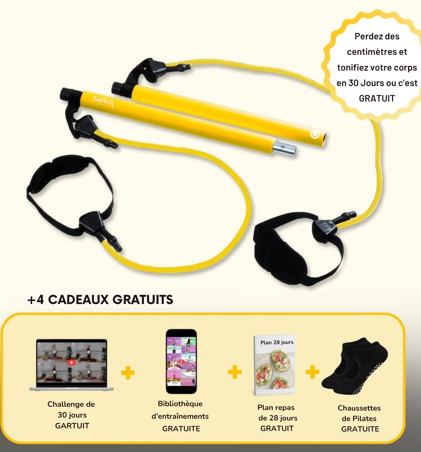 Gracely - Bandes résistantes de Pilates