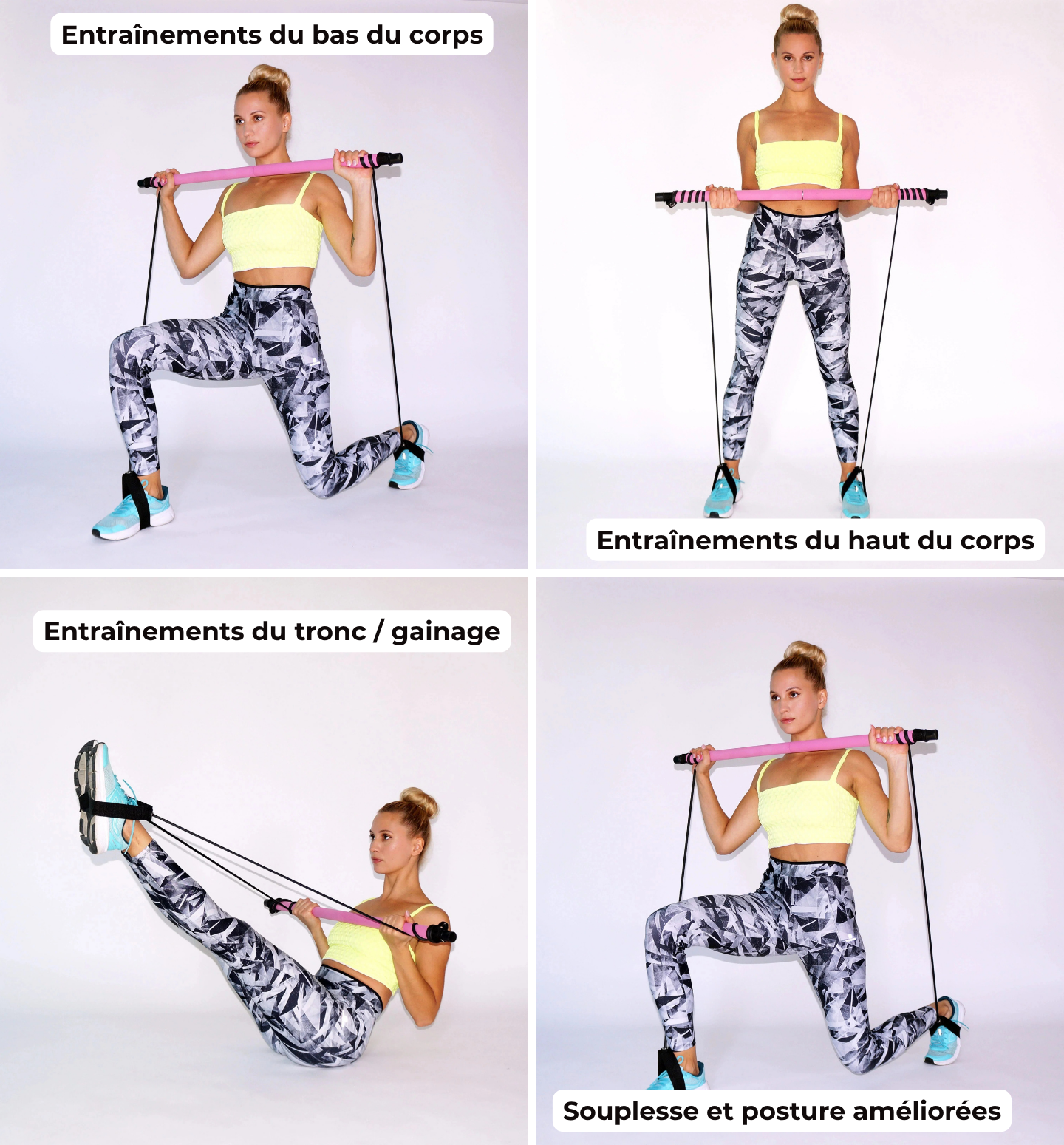 Gracely - Bandes résistantes de Pilates