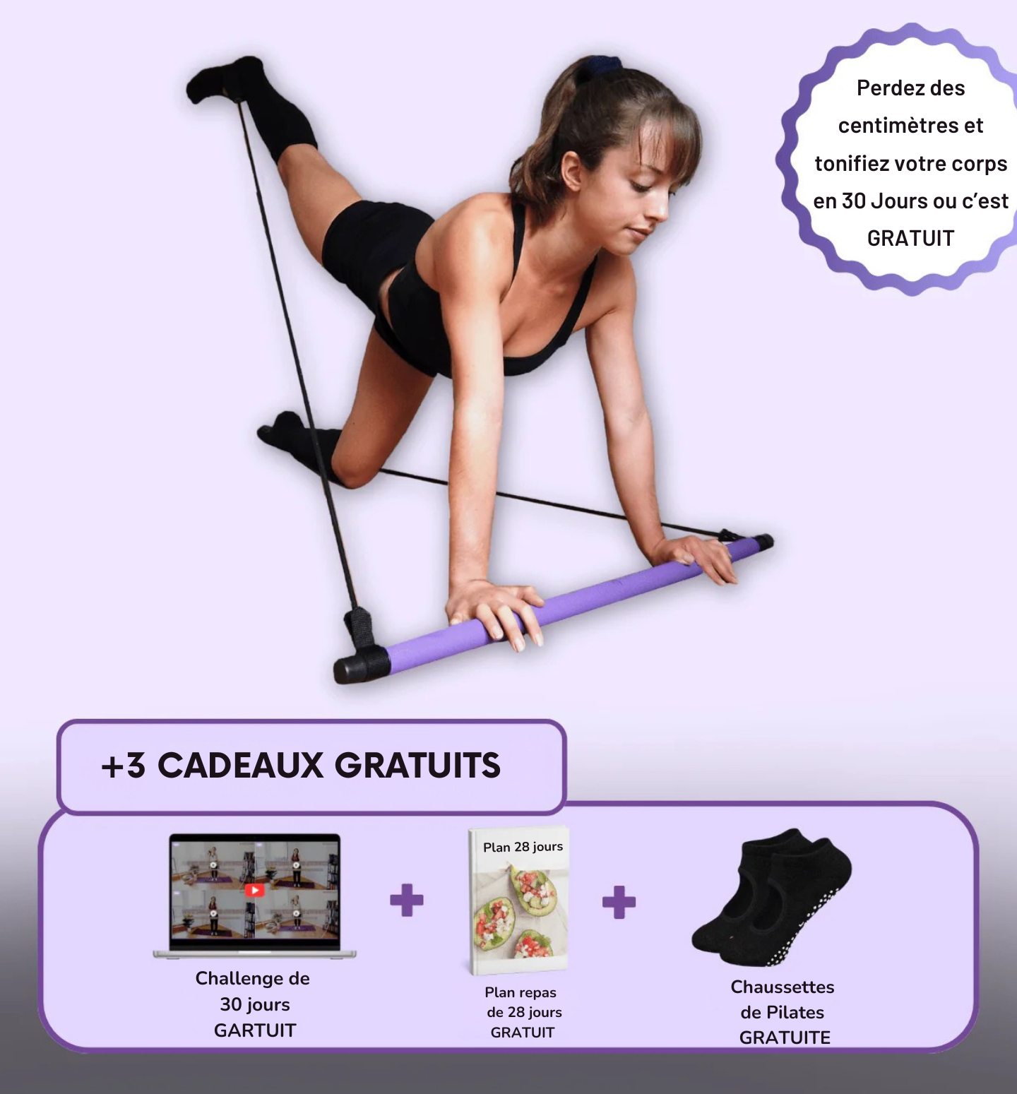 Gracely - Bandes résistantes de Pilates